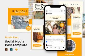 Hope you enjoy it it's totally free. Brush Shop Social Media Design Posts Templates Mockups Free Psd Templates Social Media Design Post Templates Social Media Template