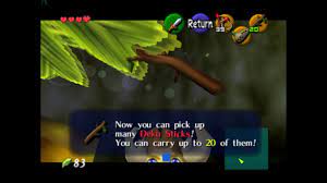 How to carry more Deku Sticks - Zelda: Ocarina of Time - YouTube