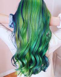 If you apply fantasy purple dye to your green hair, your hair will end up being purple. 23 Incredible Examples Of Blue And Purple Hair In 2021