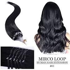 Natural black clip in hair extensions for black women | hair avalynn journal. Amazon Com Micro Link Human Hair Extensions Micro Ring Loop Remy Hair Piece Beads Cold Fusion Stick Tipped Hair Fish Line Natural Straight Real Hair Extension For Women 16 Inch 50g 100
