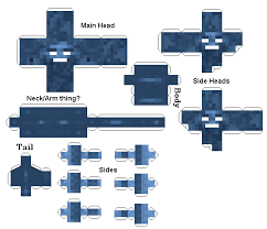 Papercraft Invulnerable Wither Minecraft Printables Papercraft Minecraft Skin Paper Crafts