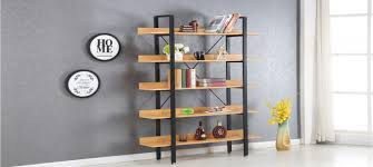 Découvrez notre large gamme de bibliothèques et d'étagères, disponibles en plusieurs couleurs. Etagere 5 Niveaux Style Industriel Kalix Offre Discount