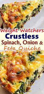 Crustless Spinach Onion And Feta Quiche Quiche Recipes Quiche Recipes Crustless Food Network Recipes