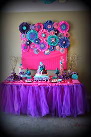 My Baby Shower Decor Baby Girl On The Way Girl Baby Shower Party Baby Shower Purple Baby Shower Decorations