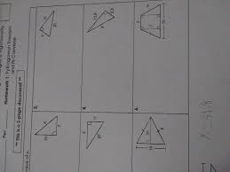 Pythagoras, a gentlemanly fellow, will enlighten us. Can Anyone Answer This Unit 8 Right Triangles Amp Trigonometry Homework 1 Pythagorean Theorem And Brainly Com
