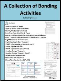 A Collection Of Chemical Bonding Activities Bonding Activities Activities Bond