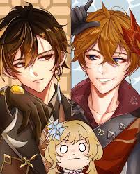 Misaki Fujiyama En Instagram Finally Got The Time To Draw These Two Husbands Genshinimpa Anime Anime Drawings Tutorials Character Design