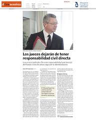 Los jueces dejarán de tener responsabilidad civil directa