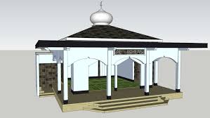 Contoh desain mushola pribadi di dalam dan luar rumah. Mushola 3d Warehouse