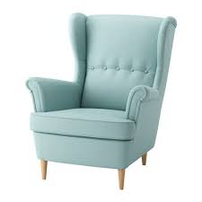 Ikea Strandmon Wing Chair Skiftebo Light Turquoise You Can Really Loosen Up And Relax In Comfort Because The High Ohrensessel Kleine Sessel Ikea Sessel