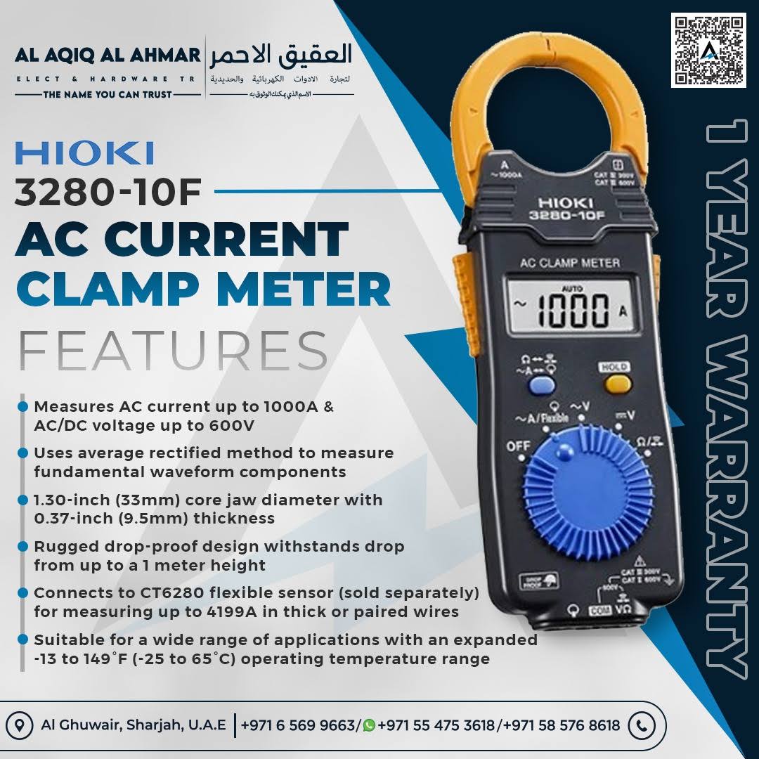 HIOKI AC CLAMP CURRENT CLAMP METER 3280-10F product image