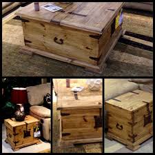 Antique Trunk Style Coffee Table And End Tables Antique Trunk Eclectic Living Room Forging Metal