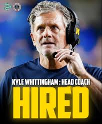 WUOINATE 0 SPORTS KYLE WHITTINGHAM HEAD СОАсН HIRED
