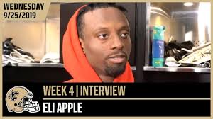 Eli Apple Talks Improvement Ahead of Week 4 vs Cowboys