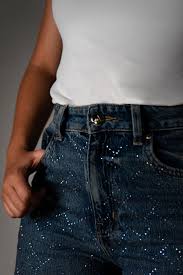 Jean Waterfall Azul Oscuro Wide Leg High Rise | Amenaida G ... - Product from AmenaidaG