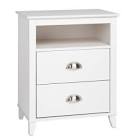 Yaletown 23-inch x 28-inch x 16-inch 2-Drawer Nightstand in White WDNH-1202-1 Prepac