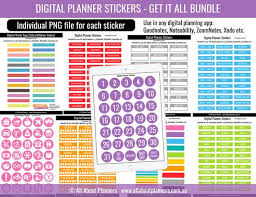 Daily planner allow users to create events with different categories and to. Digital Planner Stickers Bundle Washi Tape Icon Cleaning Labels School Bills Appointments Reminders Rainbow Individual Png Jpg Pdf Goodnotes By Allaboutthehouse Catch My Party