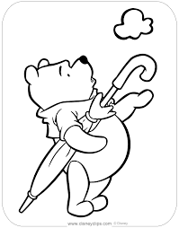 Coloring Page Of Winnie The Pooh Waiting For Rain Winniethepooh Coloringpages Springti Disney Princess Coloring Pages Disney Coloring Pages Coloring Pages