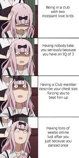 The Daily Suffering In The Life Of Chika Animememes Animememe Anime Anime Funny Anime Memes Anime Memes Funny