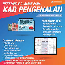 Dokumen pengenalan merupakan sejenis dokumen yang digunakan untuk memastikan identiti pembawanya. Jabatan Pendaftaran Negara Malaysia Penetapan Alamat Pada Kad Pengenalan Jabatanpendaftarannegara Rakyatdihatijpn Facebook