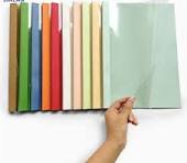 Colored Clear School Plastic Book Cover - Waterproof PVC, A4 ...