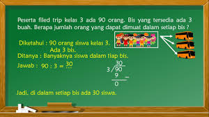Soal uas matematika kelas 3 sd semester 2 (genap) soal uas budi pekerti kelas 3 sd semester 2 (genap) ulangan harian matematika kelas 3 sd materi keliling dan luas persegi dan persegi panjang. Soal Cerita Perkalian Dan Pembagian Kelas 3 Part 2 Youtube