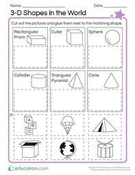 Little ones need to recognize and name squares, circles, triangles, and rectangles. Kindergarten Shapes Worksheets Free Printables Education Com