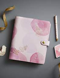 Get Organised And Fall For Pink With This Gorgeous Textured Leather Personal Planner Leather Personal Planner Cute Stationery Recollections Planner