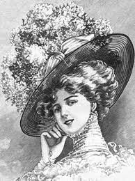 Summer Hat 1909 Maybe A Bit Too Much Hat Illustration Victorian Portraits Victorian Hats