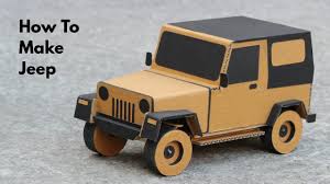 How To Make Rc Jeep From Cardboard Very Simple Part 1 Rc Jeep Cardboard Car Diy Jeep