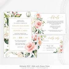 You Need To Constantly Select A Controlled Color If You Are Utilizing A Rather Bri Rose Wedding Invitations Floral Wedding Invitations Wedding Invitation Sets