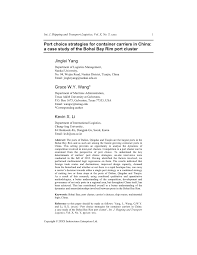 The headquarters for the china securities regulatory commission is in beijing. Pdf Port Choice Strategies For Container Carriers In China A Case Study Of The Bohai Bay Rim Port Cluster