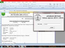 Buku ini juga merupakan alat bantu untuk mengisi data mutasi pada buku induk dan data statistik tentang keadaan siswa di sekolah. Aplikasi Mutasi Siswa Versi 02 Microsoft Excel