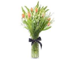 Some delivery services may not be available in all areas and may be withdrawn at busy. Melbourne Flower Delivery Elegant Tulips With Snapdragon In Vase Arrangement Melbourne Florist Anniversary Flowers Birthday Flowers Vase Arrangements