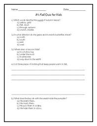 Hosting a trivia night can spice up a slow bar night or be a great fundraiser. It S Fall Quiz For Kids By Teacher Chip S School Store Tpt