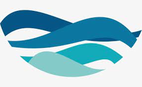 Cartoon Lake Water Logo Water Logo River Logo Branding Design Logo