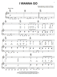 Check spelling or type a new query. Britney Spears I Wanna Go Sheet Music