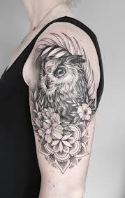 Beinhaltet 1 große prämie temporäres tattoo (hinten, brustbein, arm, bein) größe ca. Blackwork Mandala Owl Realistische Eule Tattoo Tattoo Und Piercing Eulen Tattoo Mandala