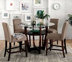 Stylish Nook If You Want To Add Fashion Forward Decor To Your Plate Then The Alcove Counter Heigh Beige Dining Room Value City Furniture Counter Height Table
