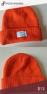 Reason Orange Ribbed Beanie Beanie Urban Outfitters Accessories Knitted Hats