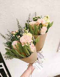 Flower Delivery Melbourne Banksia Peach Carnations Scented Stock Stunning Erica Dusty Pink Dried Flower Arrangements Flower Delivery Dried Flower Bouquet