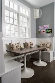 I like that there is extra hang over on the banquette that does not match up to the table exactly so you can easily just take a seat without sliding around a dining table. 20 Beautiful Kitchen Booths And Banquettes Kitchen Booths Banquette Dining Kitchen Benches