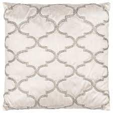 Feather topped foam cushions are made up in the same way but the the feather & down filling is on the top of the foam only so that the base of the. Quatrefoil Beaded Feather Filled Cushion