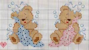 Bens ou ações destinados a acrescentar beleza. 80 Graficos Faceis De Bordados Ponto Cruz Para Bebes Blog Da Mari Calegari