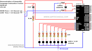 Demonstration Of Assembly Language Instruction Setb And Cpl Led S On And Off For 0 5 Seco Assembly Language Assembly Language Programming Microcontrollers