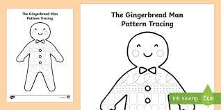 Gingerbread man template with lines. Gingerbread Man Template Design Your Own Teacher Made