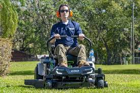 Ego power+ 42 z6 riding mower, just after its first cut. Best Ego Lawn Mower Reviews 2021 What To Know Before You Buy