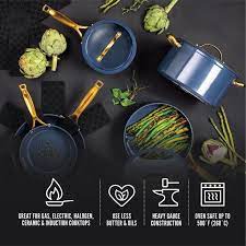Thyme Table 12 Piece Nonstick Cookware Pots And Pans Set Rainbow Walmart Com Walmart Com Ceramic Cookware Set Cookware Set Pots And Pans Sets