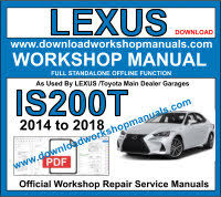 Our toyota automotive repair manuals are split into five broad categories; Lexus Workshop Manuals