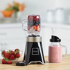 Oster Blend N Go Mason Jar Blender With 2 20 Oz Bpa Free Plastic Jars Black Oster Blender Ball Jars Blender